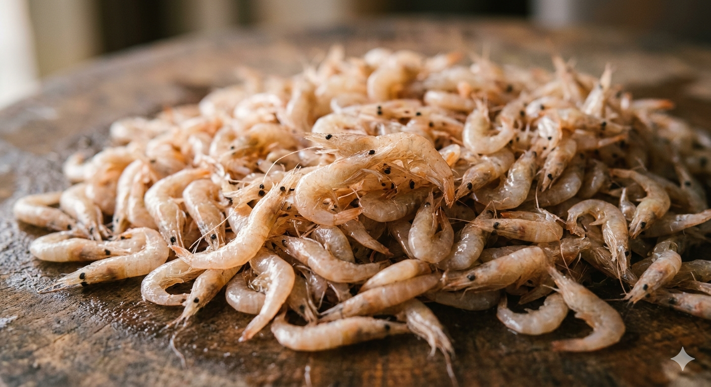 Yong Guan belacan traditional shrimp paste production process
